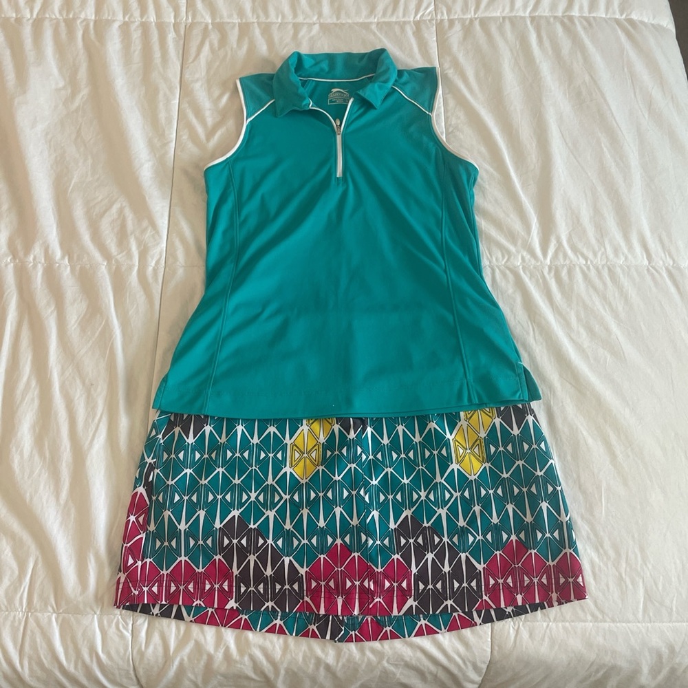 Slazenger Teal Golf Polo Set